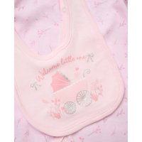 H15191: Baby Girls Welcome Little One 6 Piece Mesh Bag Gift Set (NB-6 Months)