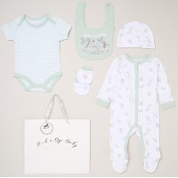 H15231: Baby Unisex Jungle 6 Piece Mesh Bag Gift Set (NB-6 Months)