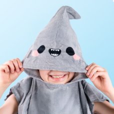HTOW01: Archie the Shark Adoramals Kids Hooded Towel