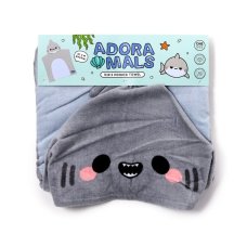 HTOW01: Archie the Shark Adoramals Kids Hooded Towel