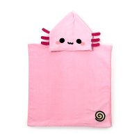HTOW02: Maddie the Axolotl Adoramals Kids Hooded Towel