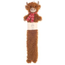 HWB234255: Long Hot Water Bottles with Novelty Cover - Highland Cow