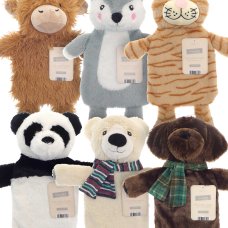 HWB234859: Hot Water Bottles with Novelty Cover - Assorted Snuggly Designs
