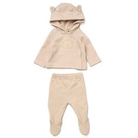 J15440: Baby Unisex Quilted Jacquard Jacket & Footed Trousers Outfit  (NB-6 Months)