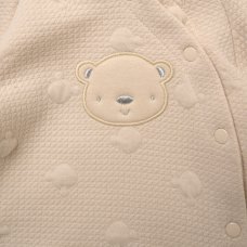 J15440: Baby Unisex Quilted Jacquard Jacket & Footed Trousers Outfit  (NB-6 Months)