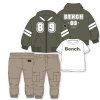 J15585: Boys Bench Hooded Bomber Jacket, Top & Cargo Pant Outfit (2-6 Years)