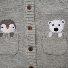J15588: Baby Boys Knitted 2 Piece Outfit (0-9 Months)