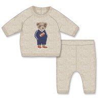 J15730: Baby Boys Knitted 2 Piece Outfit (0-12 Months)
