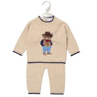 J15731: Baby Boys Knitted 2 Piece Outfit (0-12 Months)
