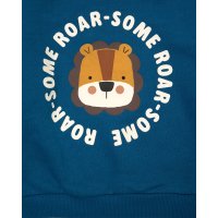 J16526: Boys Lion Sweatshirt & Jog pant Outfit With Matching Rucksack (2-4 Years)