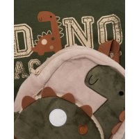 J16527: Boys Dinosaur Sweatshirt & Jog pant Outfit With Matching Rucksack (2-4 Years)