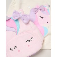 J16528: Girls Unicorn Sweatshirt & Leggings Outfit With Matching Rucksack (2-4 Years)