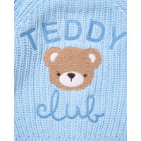 J16587: Baby Cotton Knit Cardigan With Embroidery Detail- Teddy Club  (0-12 Months)