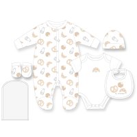 J16674: Baby Unisex Food 6 Piece Mesh Bag Gift Set (NB-6 Months)