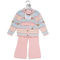 J16741: Girls Knitted 3 Piece Outfit (2-4 Years)