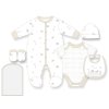 J16973: Baby Unisex Hello World 6 Piece Mesh Bag Gift Set (NB-6 Months)