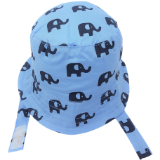 0376: Baby Boys Elephant print Bucket Hat  (0-6 Months)