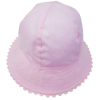 0388P: Baby Girls Cloche Hat With Ric-Rac Edge - Pink (0-6 Months)