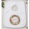KWB124: My 1st Christmas Bunny Rabbit Over Head Bib