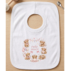 KWB126: Hello World Highland Cows Over Head Bib