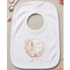KWB128: Little Princess Pink Rabbit Over Head Bib