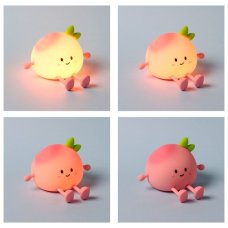 LAMP10: Foodiemals Peach LED Night Light Sleep Lamp & Phone Stand