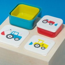 LBOX76: Set of 3 Lunch Box M/L/XL Little Tractors
