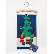 M14073: Baby Luxury Cotton Knitted Christmas Scene 3D Wrap/ Blanket