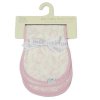 J14030: 2 Pack Muslin Baby Burp Cloths- Pink Bunny