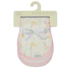 J14031: 2 Pack Muslin Baby Burp Cloths- Pink Mermaid
