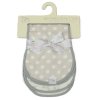 J14032: 2 Pack Muslin Baby Burp Cloths- Grey Sheep