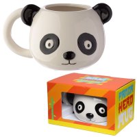 MUG287: Adoramals Ceramic Panda Head Shaped Mug