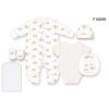 F10099NB: Baby Unisex "We Are The World" 6 Piece Mesh Bag Gift Set (NB-6 Months)