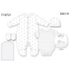 F10721NB: Baby Unisex Elephant 6 Piece Mesh Bag Gift Set (NB-6 Months)