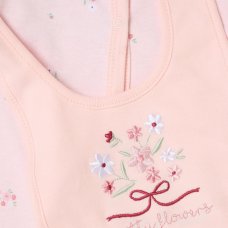 H13290NB: Baby Girls Floral 6 Piece Mesh Bag Gift Set (NB-6 Months)