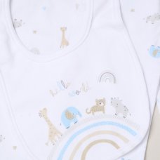 H13704NB: Baby Unisex Animals 6 Piece Mesh Bag Gift Set (NB-6 Months)