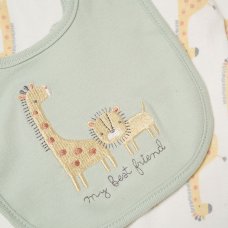 H14348NB: Baby Unisex Safari 6 Piece Mesh Bag Gift Set (NB-6 Months)