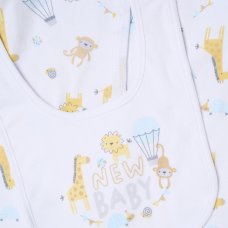 H15045NB: Baby Unisex Animal Circus 6 Piece Mesh Bag Gift Set (NB-6 Months)