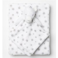 S19631: Baby Girls Unicorn Comforter & Blanket