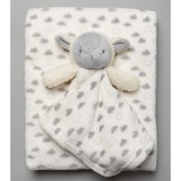 S19632: Baby Unisex Sheep Comforter & Blanket