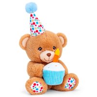 SE1098: 15cm Keeleco Happy Birthday Bear  (100% Recycled)