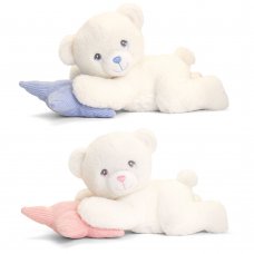 SE1426: 20cm Keeleco Bear On Pillow-2 Colours (100% Recycled)