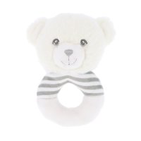 SE2071: 14cm Keeleco Bear Ring Rattle (100% Recycled)