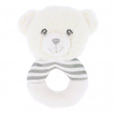 SE2071: 14cm Keeleco Bear Ring Rattle (100% Recycled)