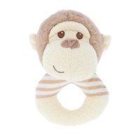 SE2076: 14cm Keeleco Marcel Monkey Ring Rattle (100% Recycled)