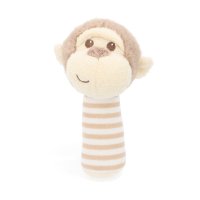 SE2077: 14cm Keeleco Marcel Monkey Stick Rattle (100% Recycled)