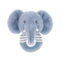 SE2081: 14cm Keeleco Ezra Elephant Ring Rattle (100% Recycled)