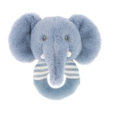 SE2081: 14cm Keeleco Ezra Elephant Ring Rattle (100% Recycled)