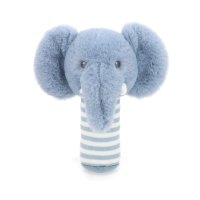 SE2082: 14cm Keeleco Ezra Elephant Stick Rattle (100% Recycled)