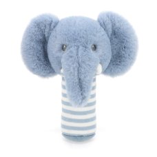 SE2082: 14cm Keeleco Ezra Elephant Stick Rattle (100% Recycled)